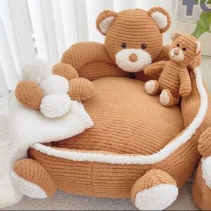 Brand new Cozy Brown Teddy Bear cat or puppy bed